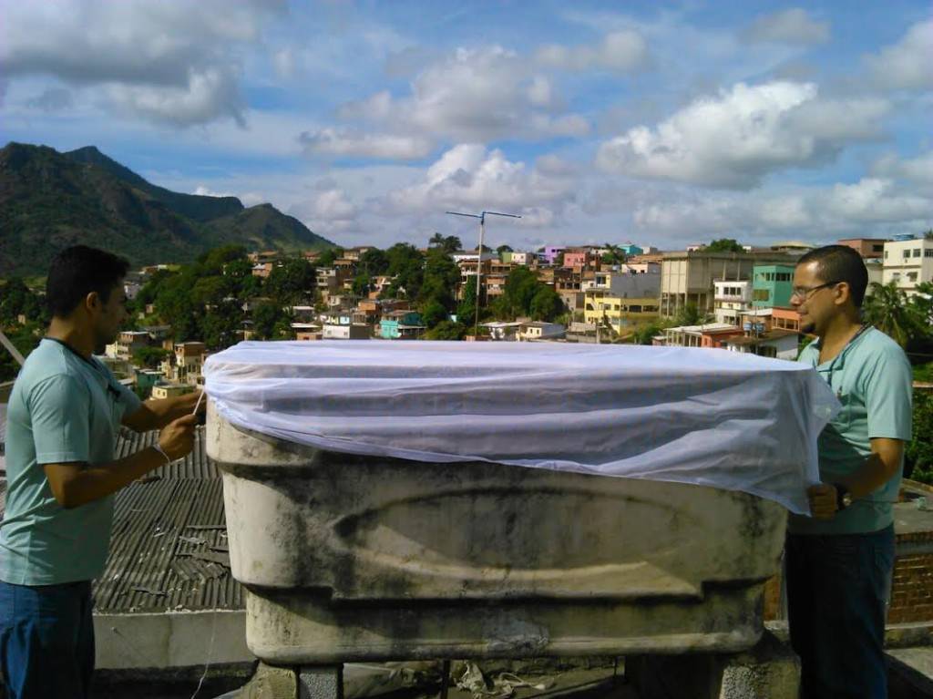 A distribuição está sendo feita pelos agentes de endemias do município. Foto: Divulgação PMS