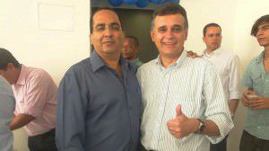 O novo secretário, Samuel Dias, ao lado do prefeito Audifax Barcelos . Foto: Divulgação