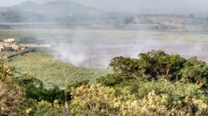 O incêndio nas turfas no entorno do Mestre Álvaro seguem como motivo de preocupação entre os moradores da Serra e autoridades do município.