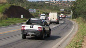 Sem iluminação e com o trevo inacabado, o trecho é apontado pela Polícia Rodoviária Federal como de alto risco. Foto: Arquivo TN