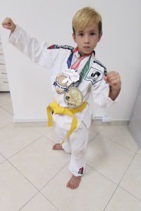 Pedro Henrique Lucas Covre, 8 anos é uma das promessas da Serra no festival. Foto: Fábio Barcelos