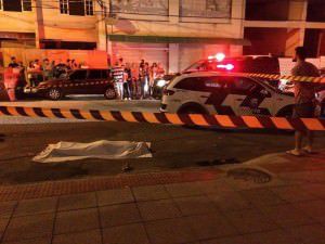 Assassinato na Avenida Central, em Laranjeiras, coração comercial da Serra. Foto: Divulgação