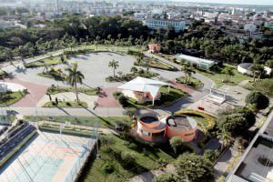 O Parque da Cidade tem uma área total de 115.180 m². Foto: Divulgação PMS