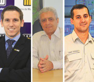 Marcos Milanezi, Henrique Melo e Caio Vidigal estão otimistas com a feira, apesar da crise econômica. Foto: Divulgação/ Edson Reis  