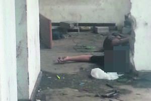 jovem assassinado em São Geraldo numa área frequentada por usuários de crack. Foto: Arquivo TN 