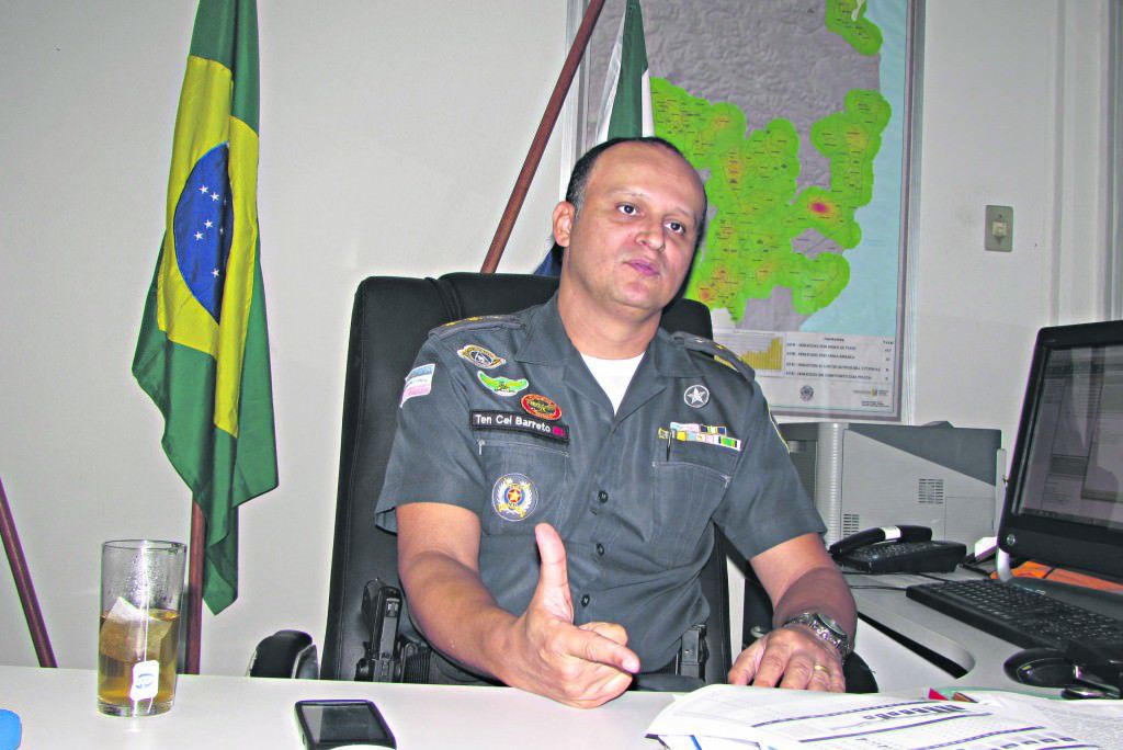 Para o Coronel Barreto, a estrutura da segurança pública não acompanhou o grande crescimento que a Serra experimentou. Foto: Bruno Lyra  
