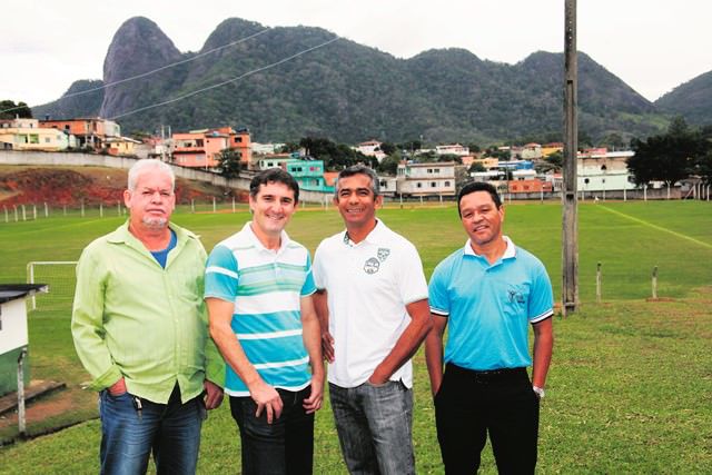 Nova Diretoria do Time. José Moraes, o presidente Auredir Pimentel, Desil Moreira e Jailton de Oliveira. Foto: Edson Reis