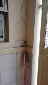 O sensor de alarme foi violado. Foto: Divulgação, internauta