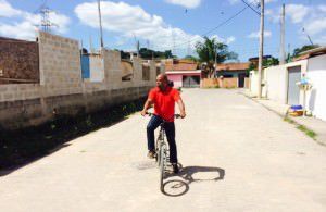 O vereador iniciou suas atividades na manhã desta terça-feira (22) sobre duas rodas. Foto: Divulgação
