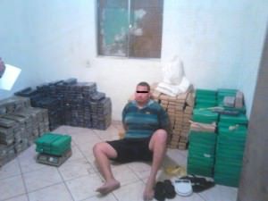 Só no dia 22 de junho, a polícia apreendeu mais de uma tonelada de maconha em Vila Nova de Colares. Foto: Divulgação/PMES