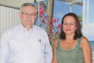 O novo secretário Marco Antônio e a subsecretária Judith Souza. Foto: Conceição Nascimento