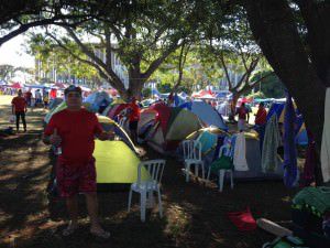 Manifestantes capixabas seguiram até Brasília a fim de acompanhar a votação. Foto: Reprodução Facebook