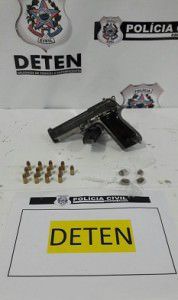 A Polícia Civil chegou ao suspeito via Disque Denúncia. Foto: Divulgação Polícia Civil