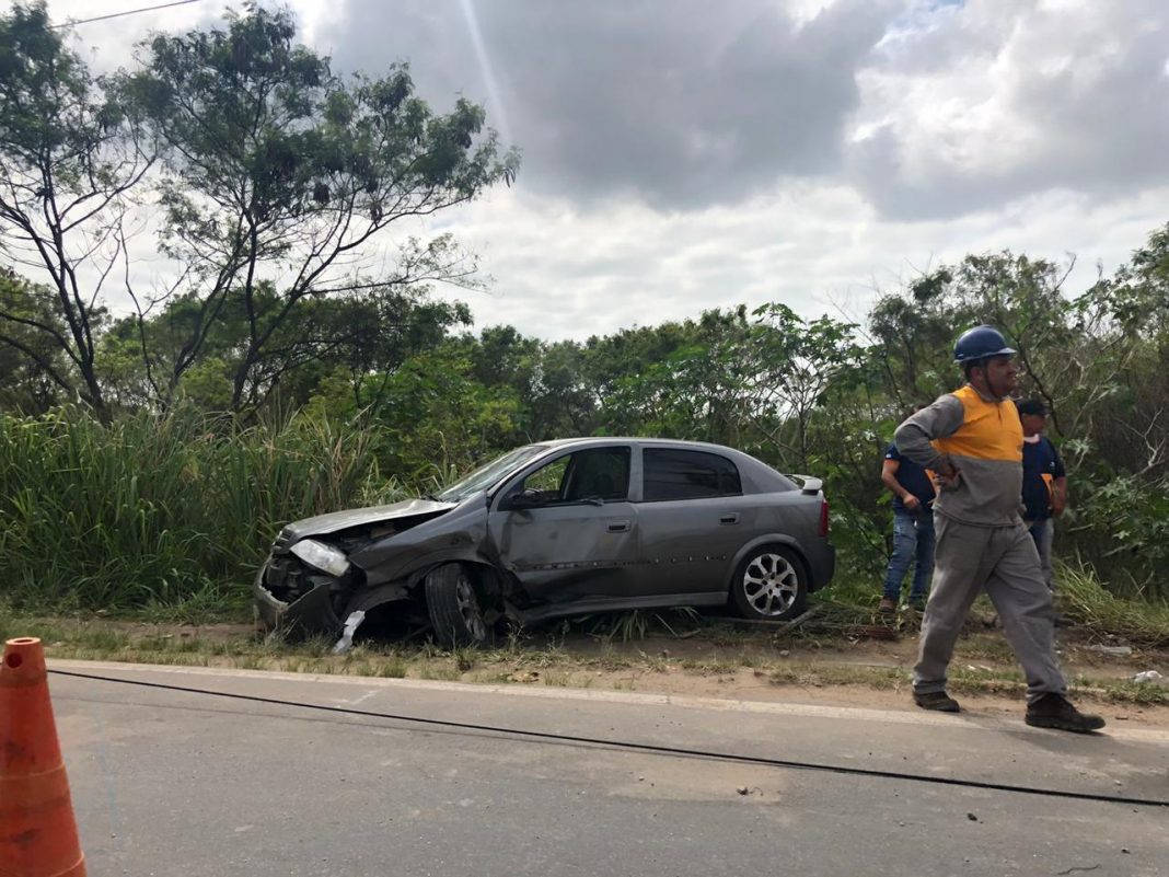acidente na rotatória do ó