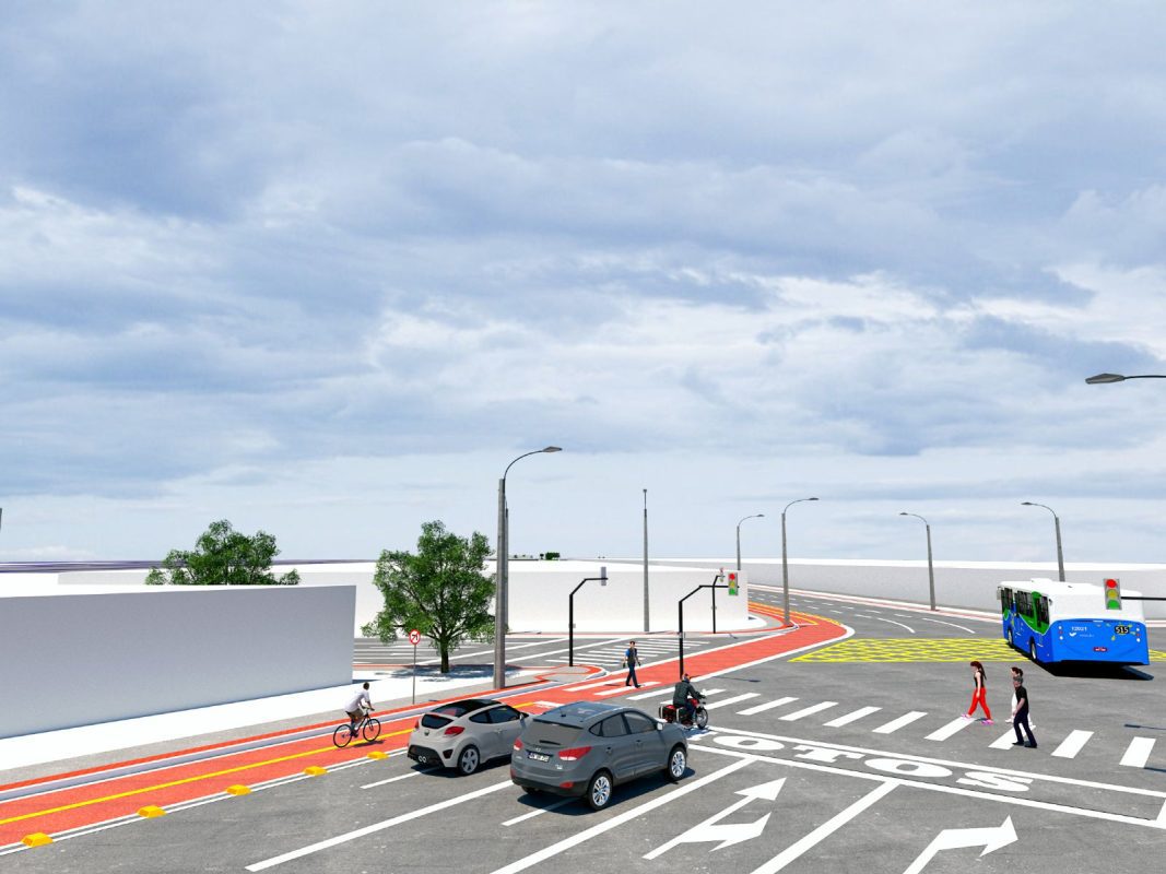 mão única norte sul