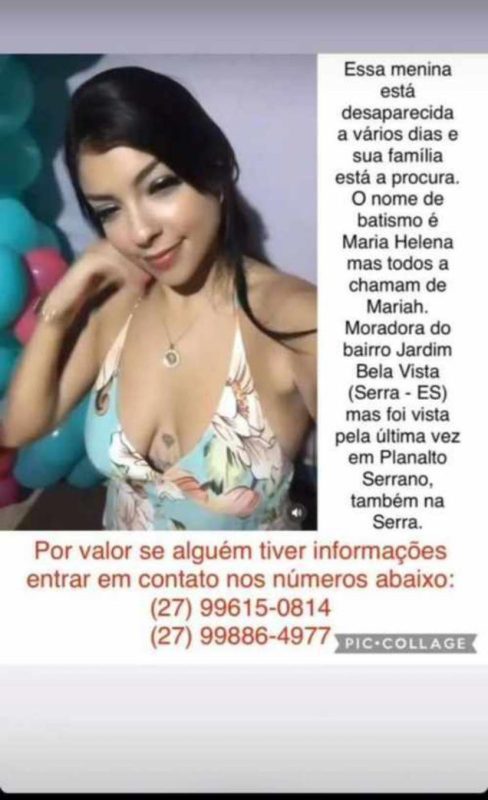 Família procura menina de 12 anos que sumiu em Jardim Carapina