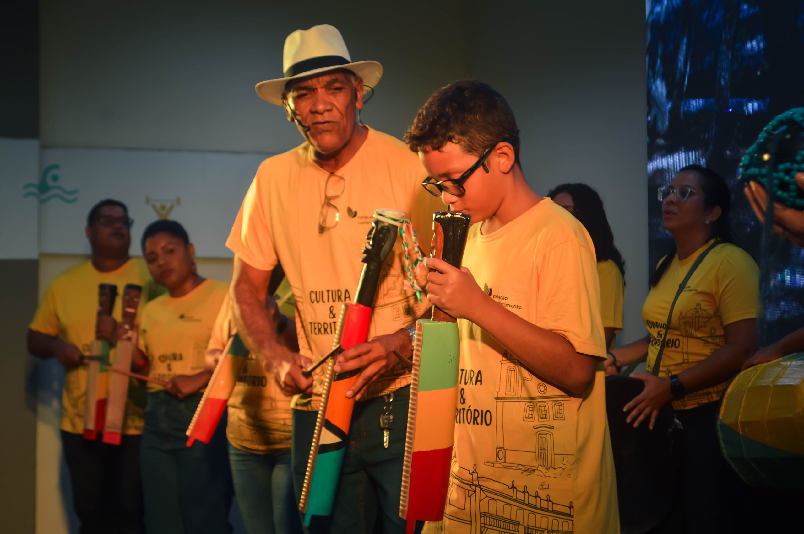 Foto 06 Banda de Congo da Estacao Conhecimento. Foto Jhonatan Goncalves curta