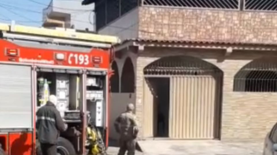 Incêndio botija de gás serra