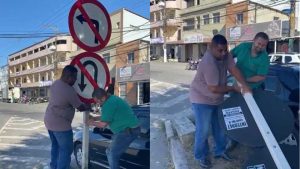 Placa Retorno Conversão ES-010 Serra Placa Vereador