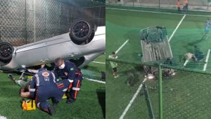 Acidente Viaduto de Carapina Serra Carro Motorista