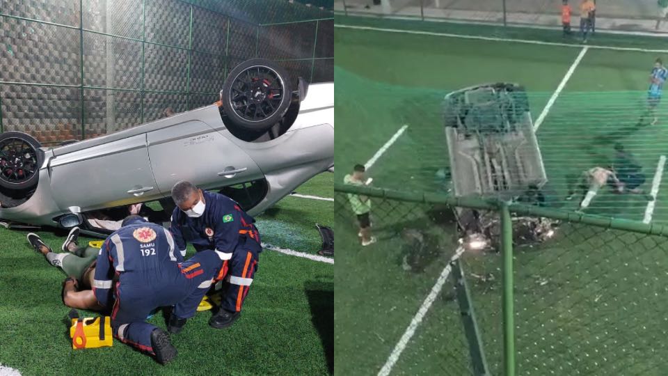 Acidente Viaduto de Carapina Serra Carro Motorista