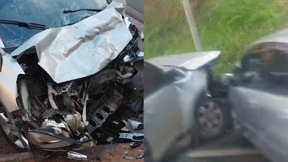 Acidente Carros Carreta Serra BR-101