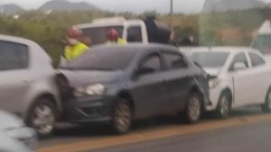 Carro Acidente Engavetamento BR-101 Trevo da Morte Serra