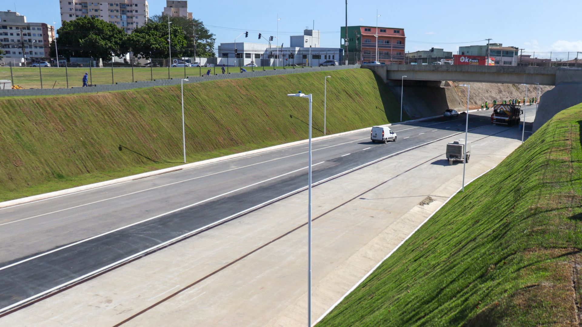 Rotatória do Ó Linhas Ônibus Transcol Serra Faixa exclusiva