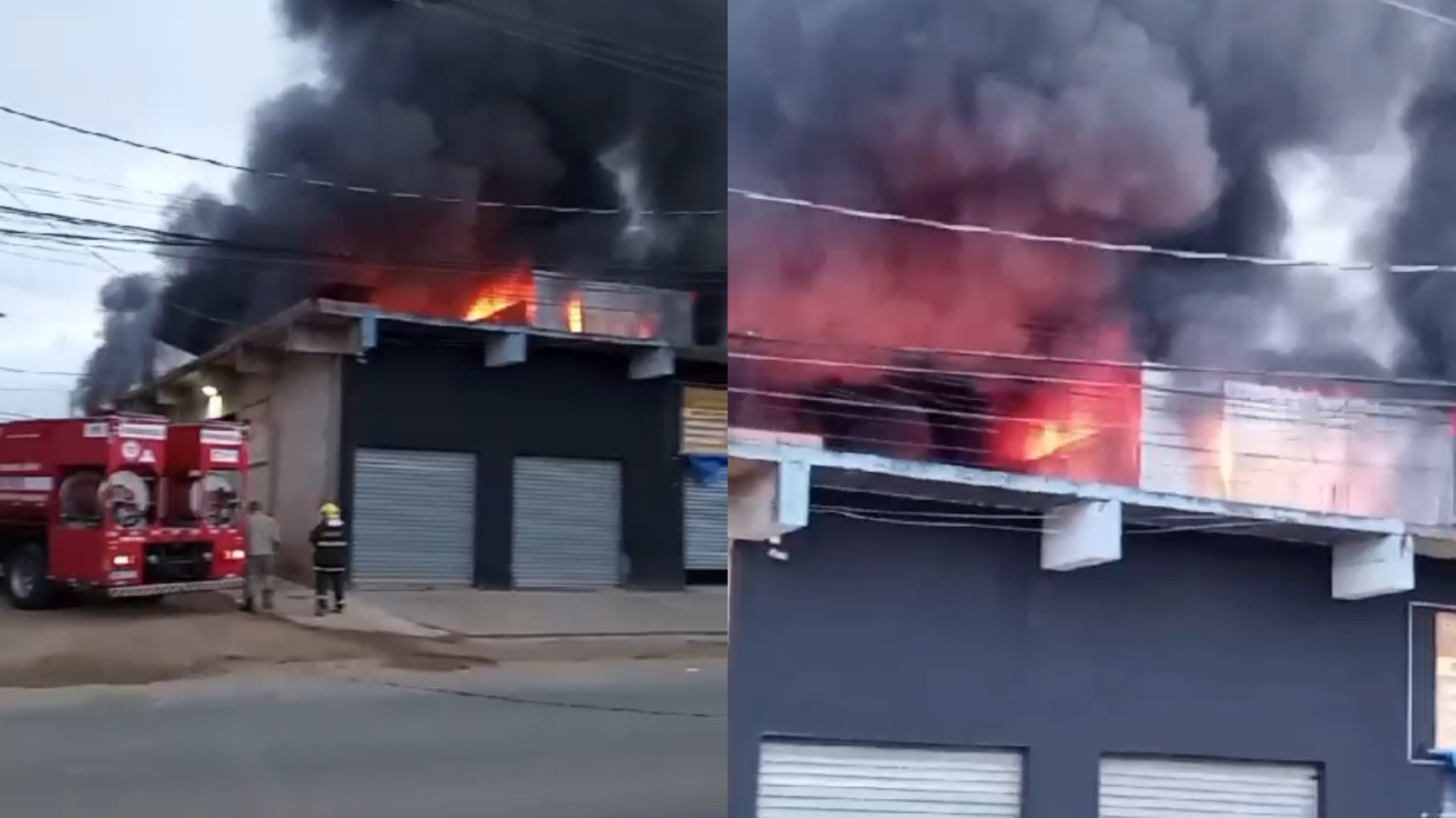 Incêndio Galpão Serra Caminhões