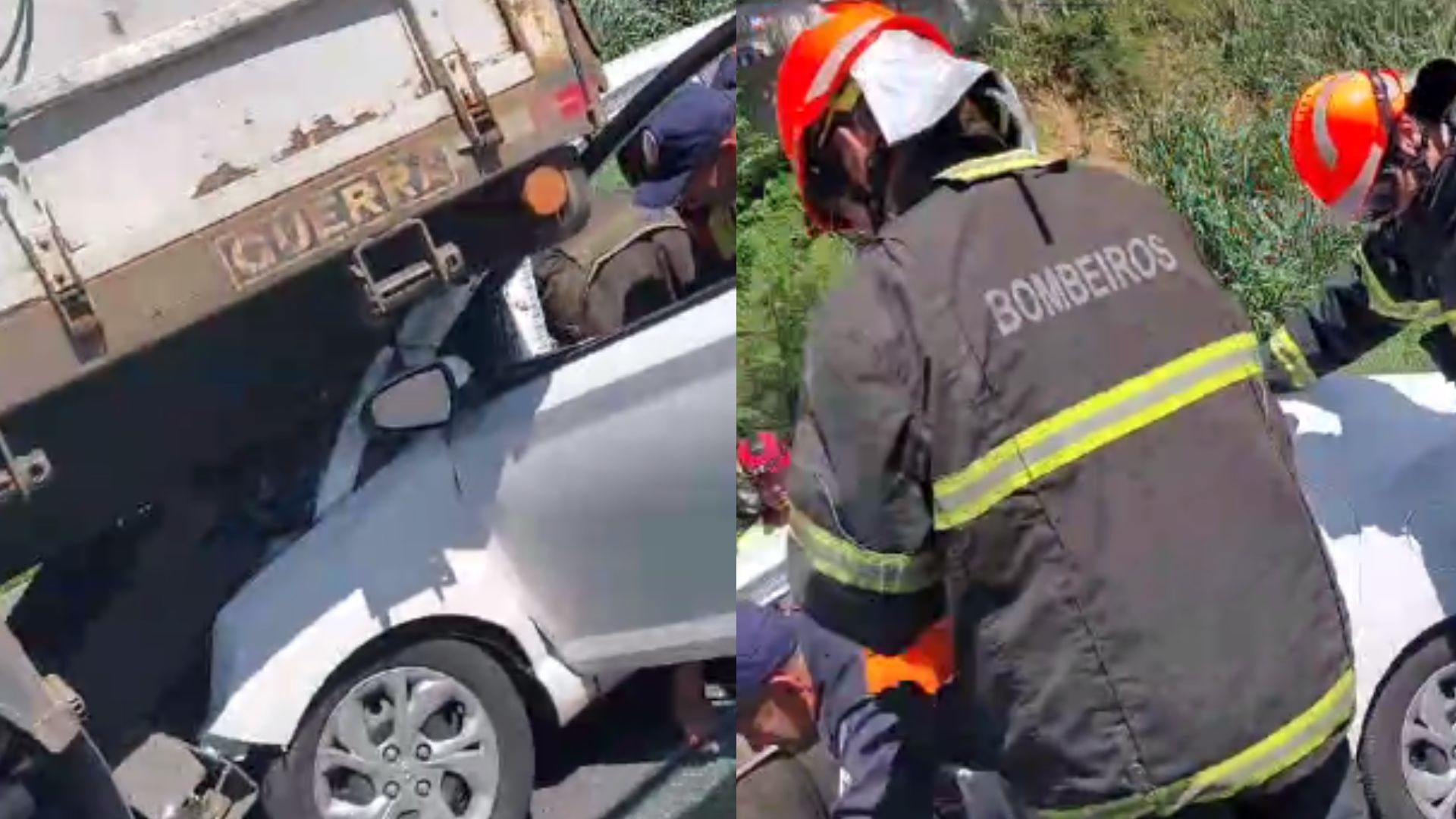 Acidente Carreta Carro Serra