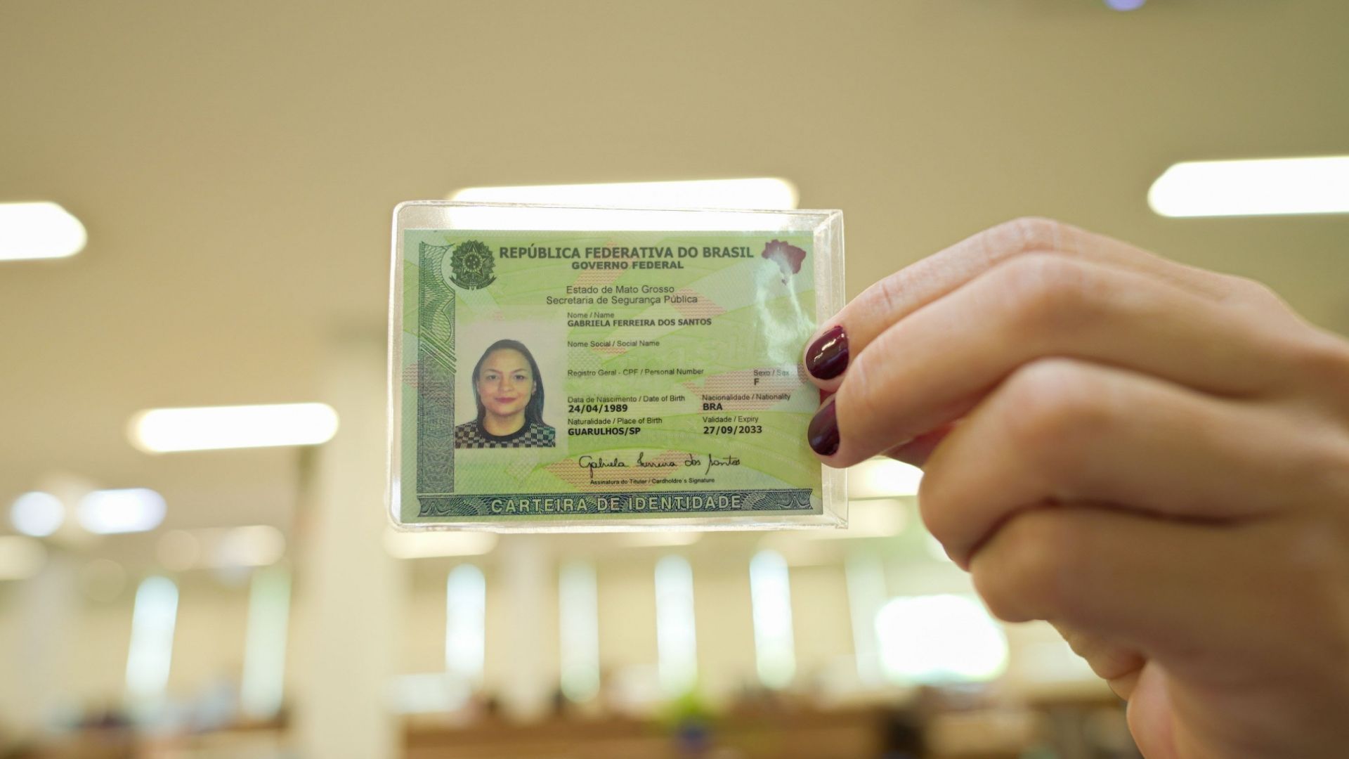 Carteira de identidade Serra Mutirão