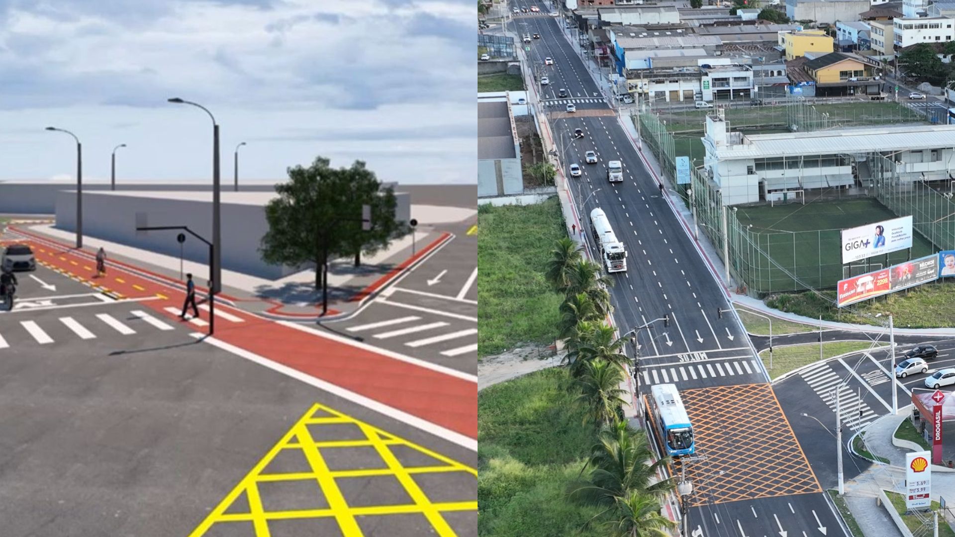 Serra Avenida Norte Sul Binário da Norte Sul Prefeitura da Serra Ciclovia