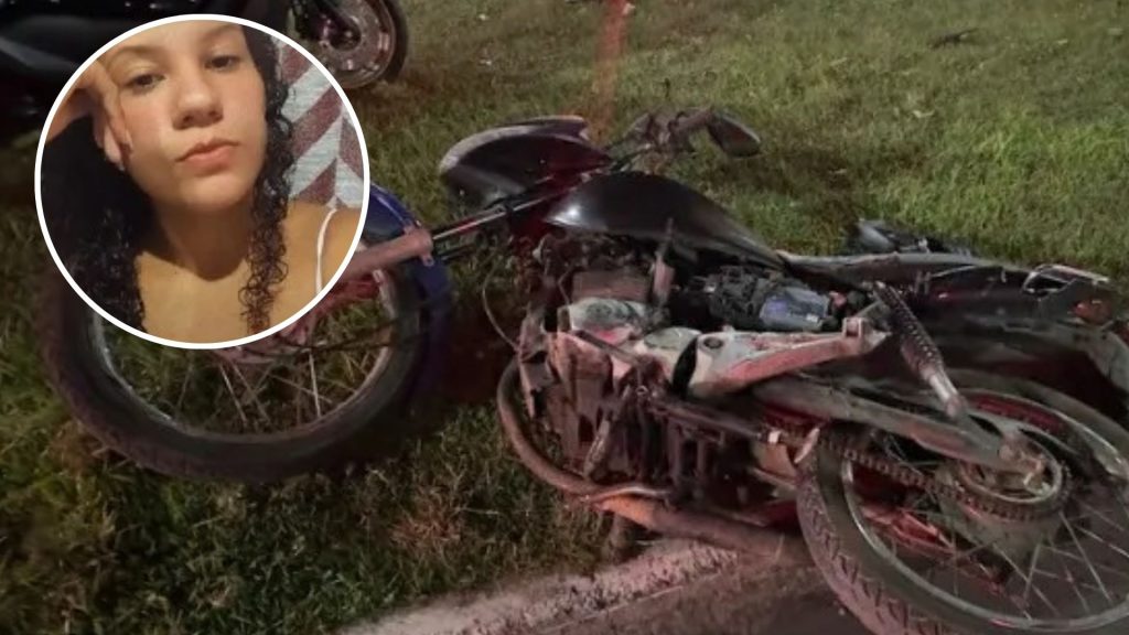Serra Passageira Moto Jovem Moto por aplicativo Acidente