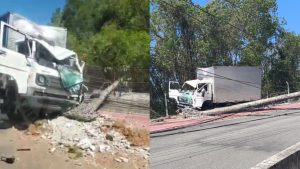 Serra Acidente Homem Caminhão Poste