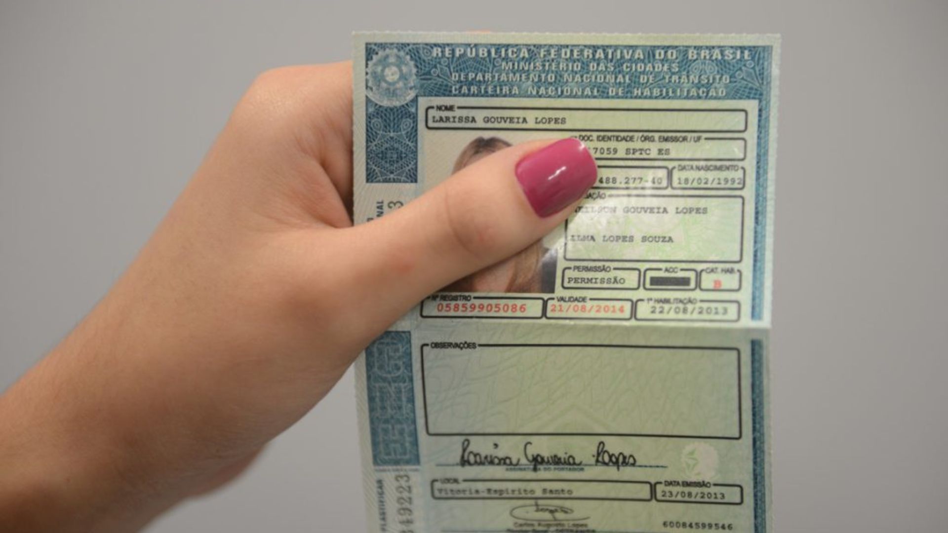 CNH Social Carteira de motorista