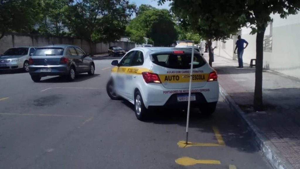 Prova prática CNH Baliza Carteira de motorista