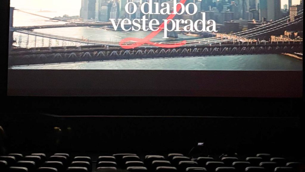 O Diabo Veste Prada 2 no cinema hoje da Serra Espírito Santo