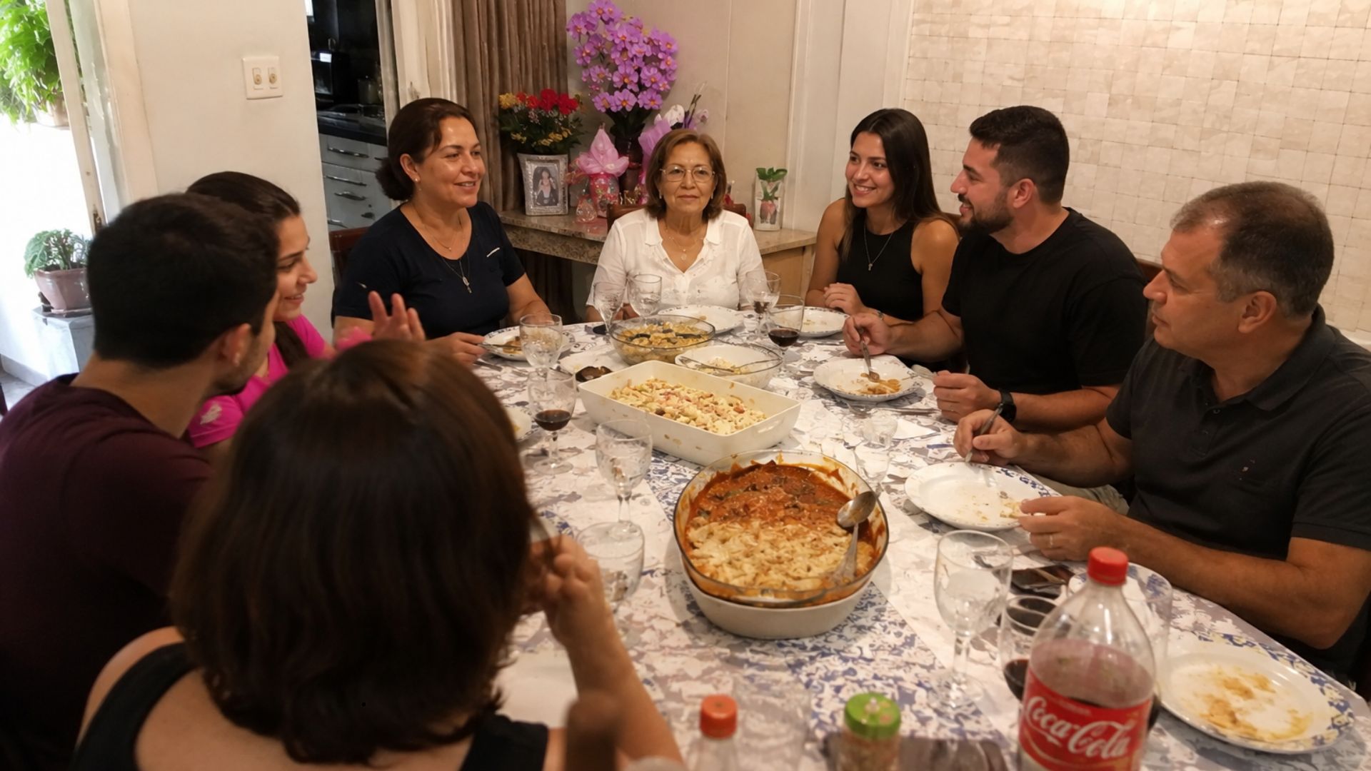 almoço no Dia das Mães