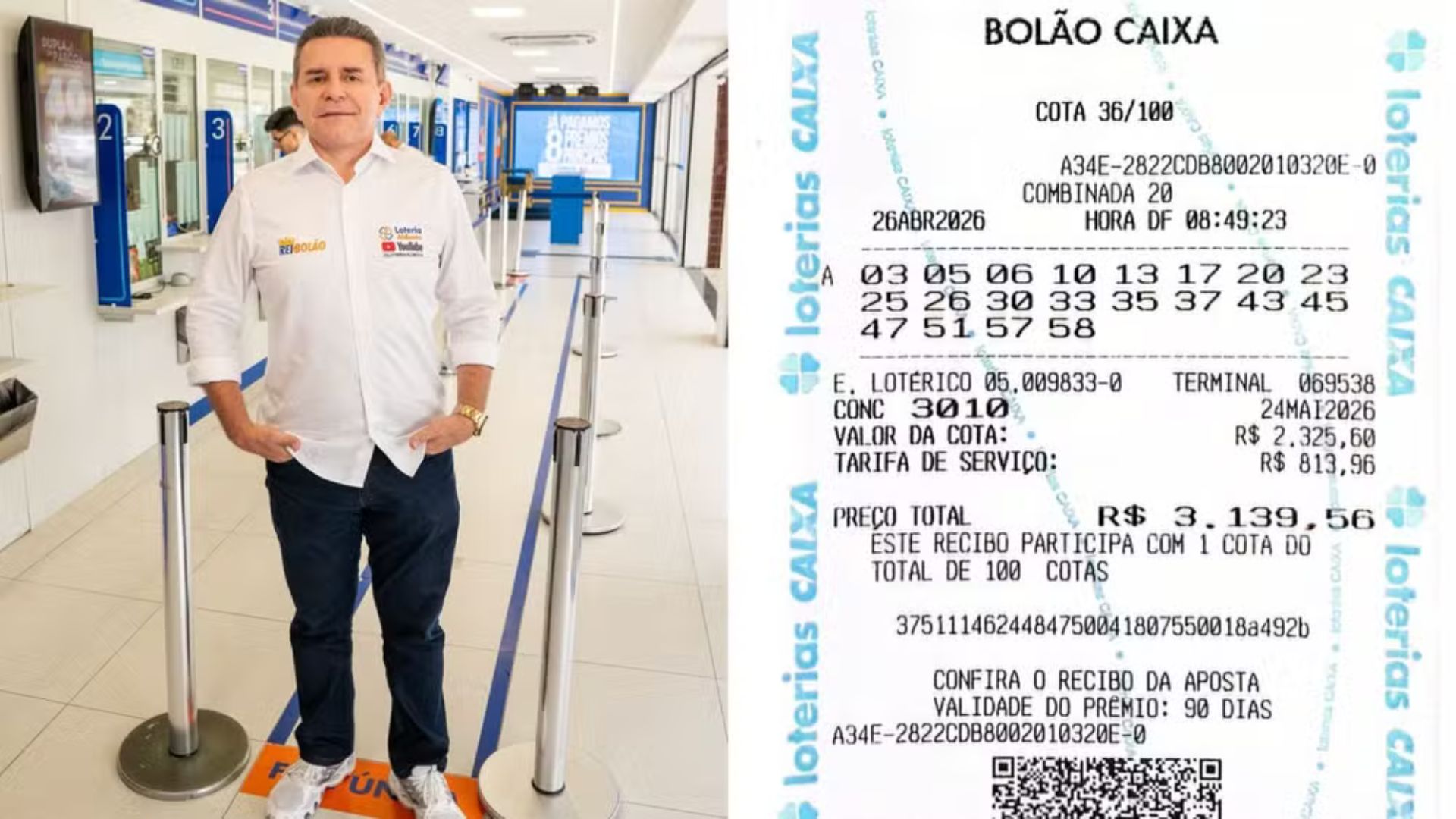 Dono de lotérica Mega-Sena 3010