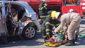 Simulado de grave acidente Serra Maio Amarelo