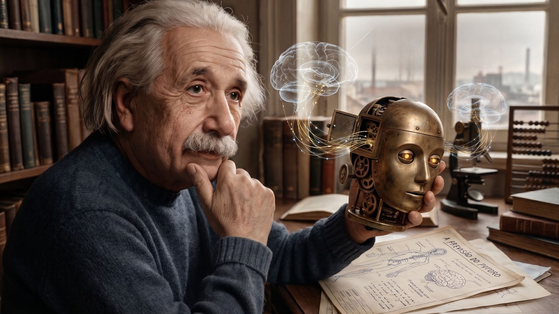 Albert Einstein Frase Tecnologia IA