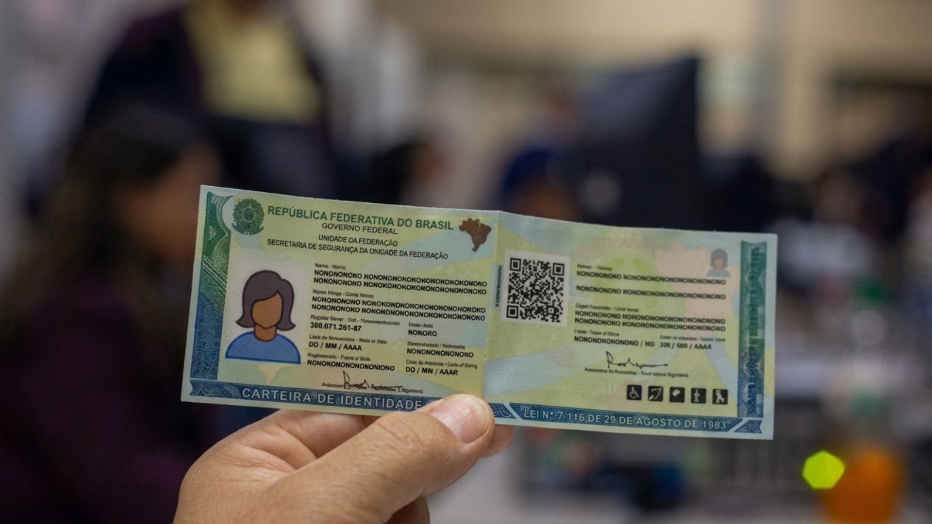 RG antigo Carteira de Identidade Nacional