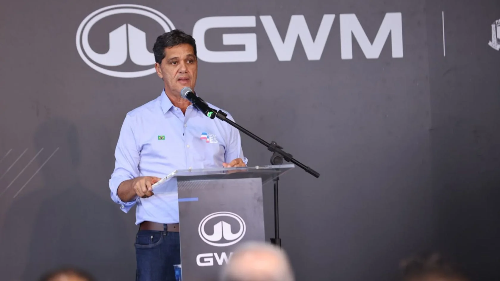 Governador Ricardo Ferraço discursa em evento da GWM no Espírito Santo