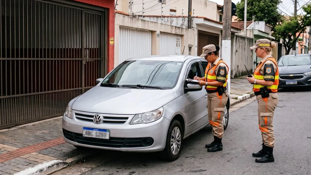 Estacionar na garagem de casa morador carro