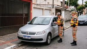 Estacionar na garagem de casa morador carro
