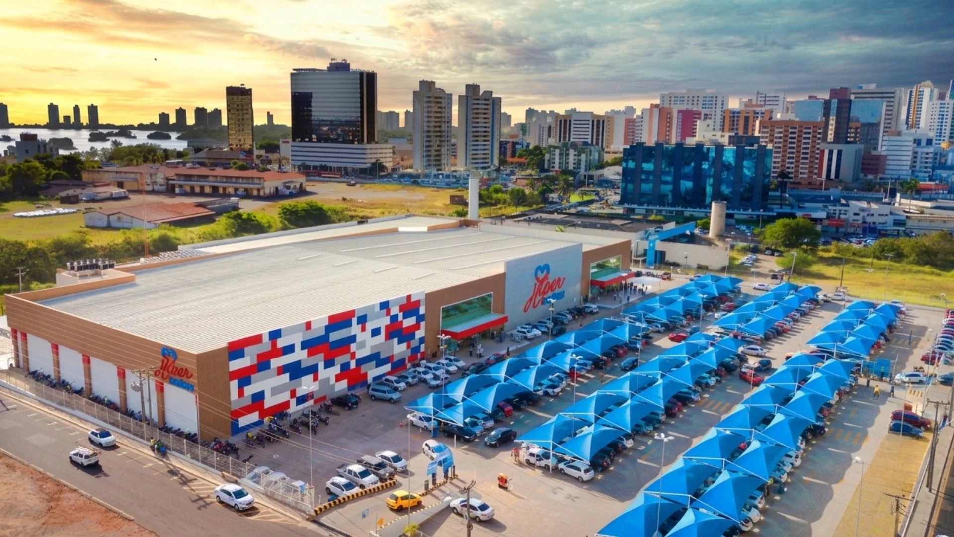 Gigante dos supermercados rede lojas funcionários