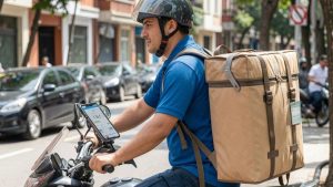 motos entregadores aplicativos caixa