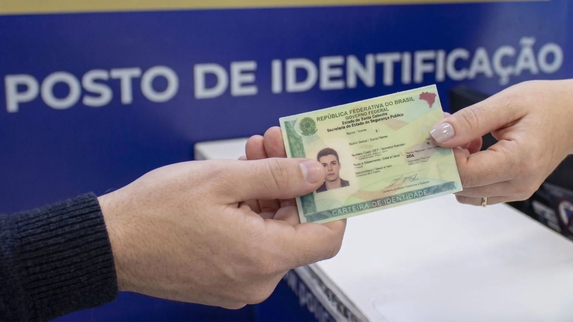 Nova carteira de identidade Mutirão RG