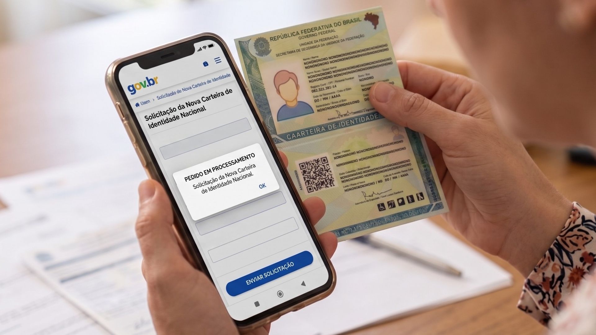 Nova carteira de identidade nacional novo rg