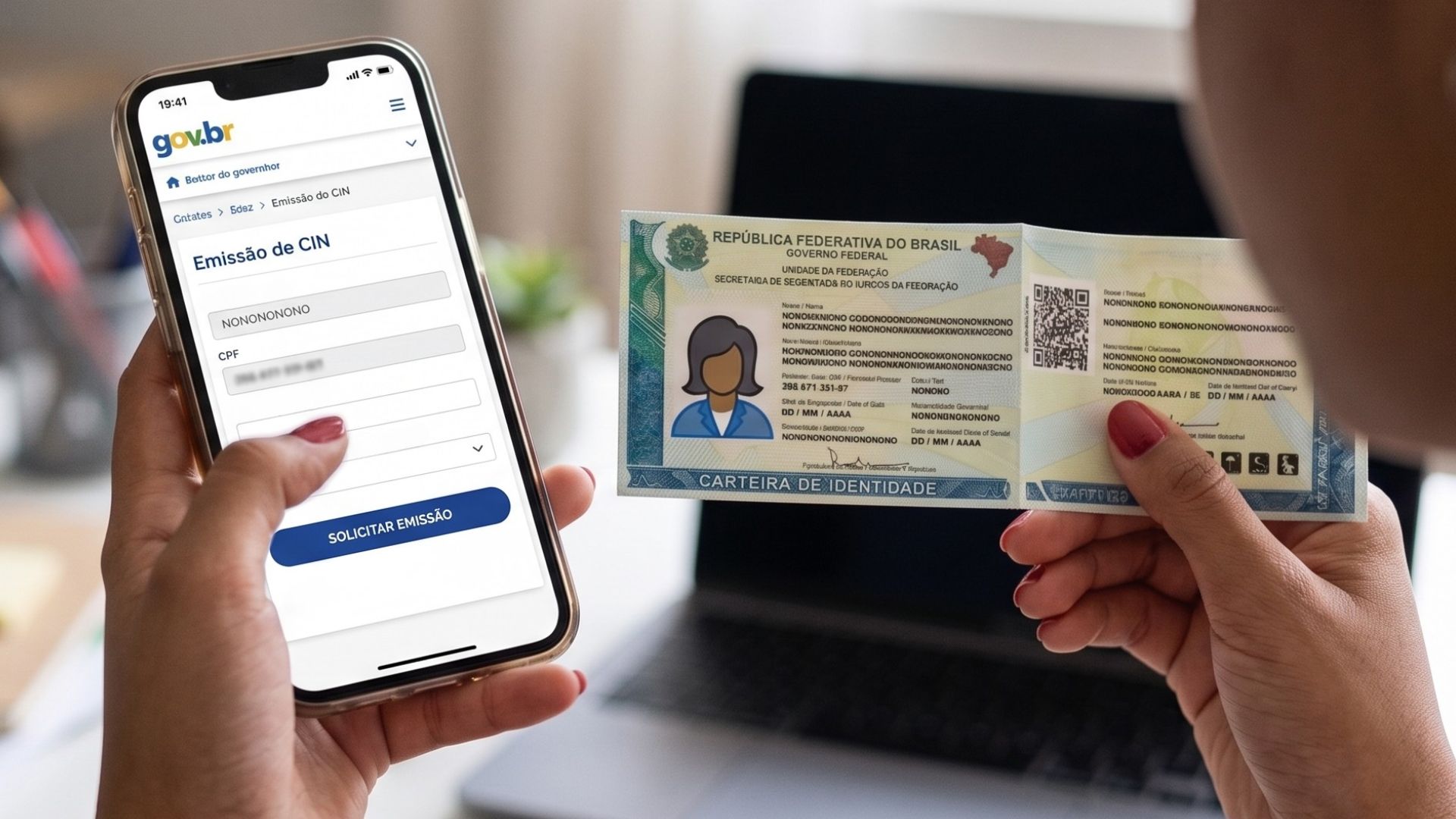 Nova carteira de Identidade Passo a passo para solicitar pelo celular